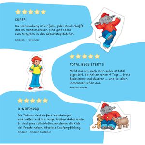 Produktbild für Temporäre-Tattoos Papierdrachen B005-001-010