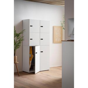 Produktbild für Schließfachschrank Möbelpartner Locked, weiß