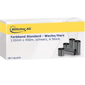 Produktbild für Farbband Böttcher-AG Standard für Zebra,Wachs/Harz