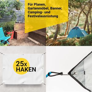 Produktbild für Planenspanner PRETEX Expanderhaken, 25 Stück