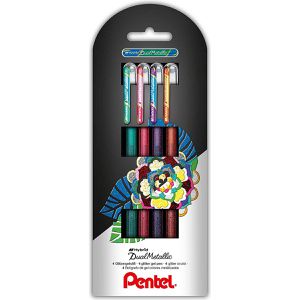Produktbild für Gelschreiber Pentel Hybrid Dual Metallic Glitzer-Effekt-Gel