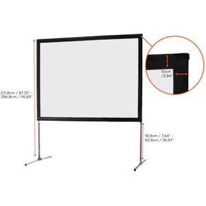 Produktbild für Beamer-Leinwand Celexon Faltrahmen Mobil Expert