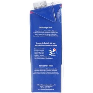 Produktbild für Milch Weihenstephan H-Vollmilch, Fettgehalt 3,5%