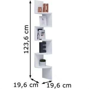 Produktbild für Wandregal VCM Mintis, 915147, weiß