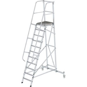 Podestleiter MUNK 52511, mit nivello-Leiterfüße