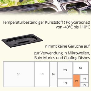 Produktbild für GN-Deckel Hendi Profi Line, 862940, GN 1/4