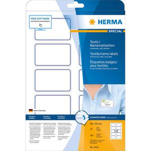 Namensetiketten Herma 4410, weiß/blau