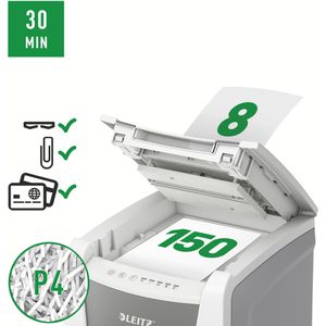 Produktbild für Aktenvernichter Leitz 8013 IQ Autofeed Office 150, weiß