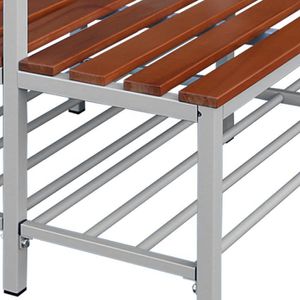 Produktbild für Umkleidebank Lüllmann 806120, Sitzfläche Holz, 160 cm
