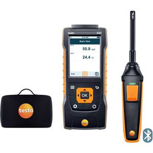 Produktbild für Temperaturmessgerät Testo 0563 4404, 440 Feuchte-Set digital