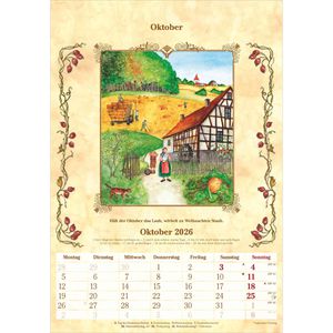 Produktbild für Bildkalender Alpha 100 jähriger Kalender Jahr 2026