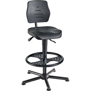Produktbild für Arbeitsstuhl meychair W15-H-PU-FR3, schwarz