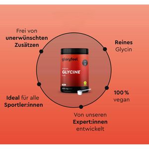 Produktbild für Aminosäuren gloryfeel L-Glycine, Getränkepulver