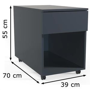 Produktbild für Rollcontainer VCM Dalosa 70 918335, aus Holz, anthrazit