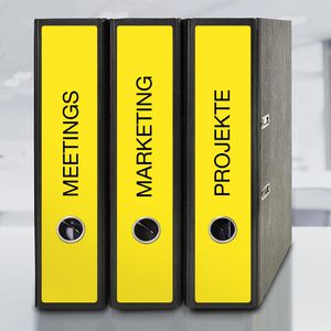 Produktbild für Rückenschilder Zweckform L4755-20, gelb