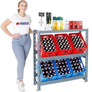 Produktbild für Getränkekistenregal PROREGAL Tegernsee XL, für 6 Kisten