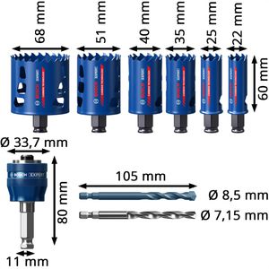 Produktbild für Lochsäge Bosch Expert Tough 2608900446, 9-teilig
