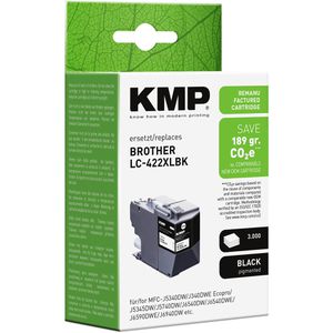 Produktbild für Tinte KMP für Brother LC-422XLBK