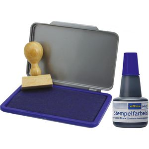 Produktbild für Stempelfarbe Office-Point wasserbasiert, blau