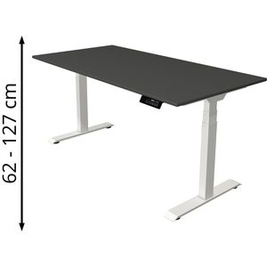 Produktbild für Schreibtisch Kerkmann Move 1 stable, anthrazit / weiß