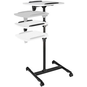 Produktbild für Beamertisch Hama 00077510, schwarz / weiß, 10 kg Traglast