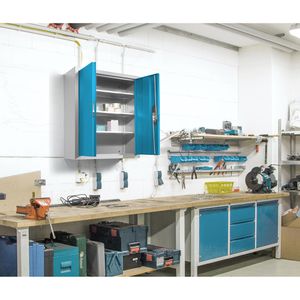 Produktbild für Werkzeugschrank CP-Möbel 134013-22, Metall, grau / lichtblau