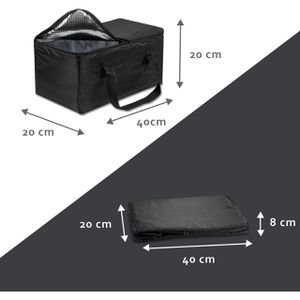 Produktbild für Kühltasche achilles AD254 Kühleinsatz, schwarz, faltbar