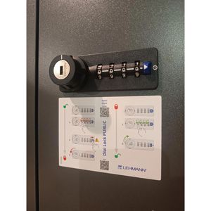 Produktbild für Schließfachschrank Möbelpartner Locked, anthrazit