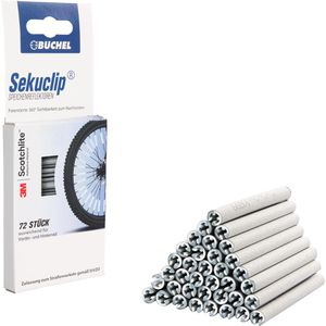 Fahrrad-Reflektor Büchel SEKUCLIP, Speichenreflektoren, silber