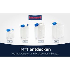 Produktbild für Wasserkanister Hünersdorff 818300, Weithalskanister