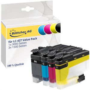 Tinte Böttcher-AG für Brother LC-427 Value Pack