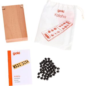 Produktbild für Brettspiel Goki HS325, Kalaha - Steinchenspiel