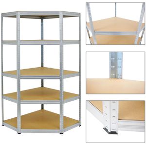 Produktbild für Schwerlastregal PROREGAL Slim Elephant, 5 Holzböden