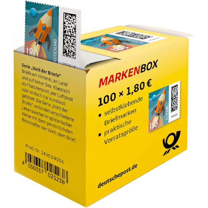 250 Deutsche Post Rückschein-Label – Auf Rolle, Selbstklebend, Orange – Für Einschreiben Rückschein, Kennzeichnung Der Vorderseite – Einfach & Auffällig