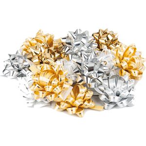 Geschenkschleife Präsent 1925-341 silber/gold