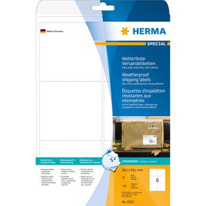 Produktbild für Versandetiketten Herma 8332, weiß