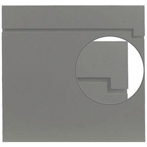 SafePost Briefkasten ScanPro 810 RAL9007, grau, aus Stahl, Zeitungsfach, 38x38x10 cm