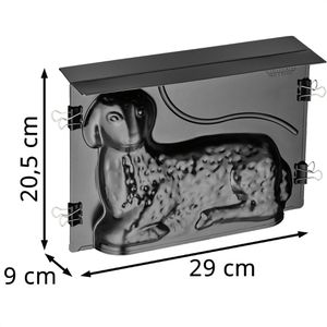 Produktbild für Backform Kaiser 3D-Maxi-Osterlamm, Osterbackform, aus Stahl