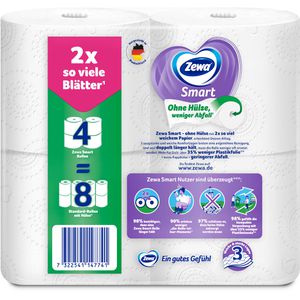 Produktbild für Toilettenpapier Zewa Smart, ohne Hülse