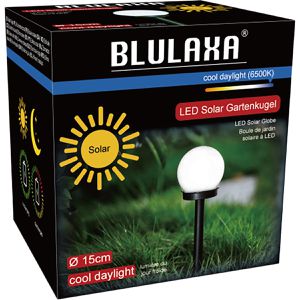 Produktbild für Wegeleuchte Blulaxa 49919, weiß, mit Solar