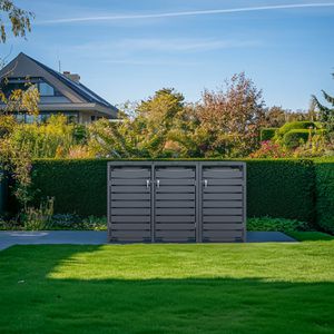 Produktbild für Mülltonnenbox Phoenix GB3320AAK, Metall