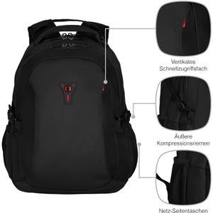 Produktbild für Laptop-Rucksack Wenger Sidebar, 601468, schwarz