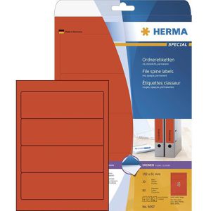 Produktbild für Rückenschilder Herma 5097 Special, rot