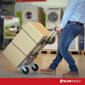 Produktbild für Sackkarre ATHLON-TOOLS Paketroller C3002, klappbar