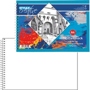 Skizzenblock Stylex 28692, A4 quer
