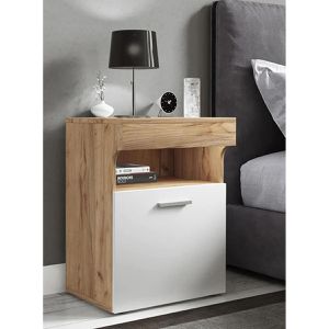 Produktbild für Nachttisch VCM Slepal M, honig eiche / weiß