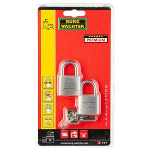 Produktbild für Vorhängeschloss Burg-Wächter Alutitan Duo, 30mm