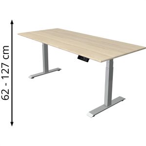 Produktbild für Schreibtisch Kerkmann Move 1 stable, ahorn / silber