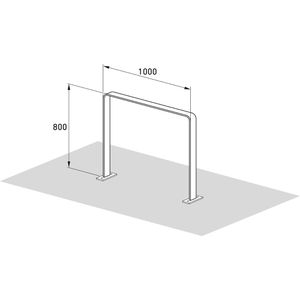Produktbild für Fahrradständer WSM 9611, Bodenmontage