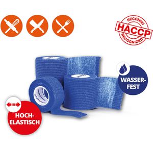 Produktbild für Fixierbinden Detectaplast blau, 7 Stück